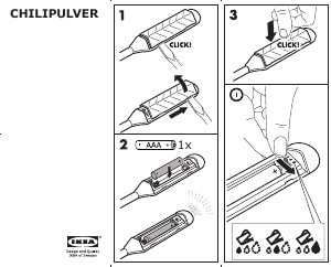Εγχειρίδιο IKEA CHILIPULVER Αισθητήρας εγκατάστασης