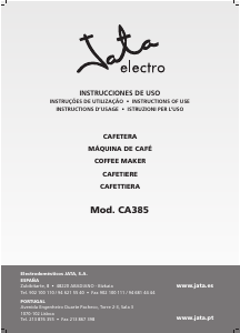 Manual de uso Jata CA385 Máquina de café