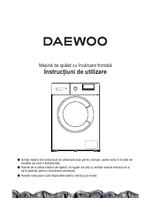 Manual Daewoo DWD-8T1227P Mașină de spălat