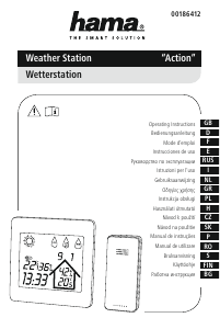 Manual de uso Hama 00186412 Action Estación meteorológica