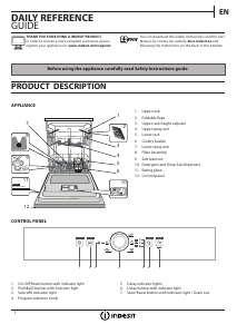 Bruksanvisning Indesit DFE 1B19 B UK Diskmaskin