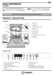 Bruksanvisning Indesit DIO 3T131 A FE X Diskmaskin