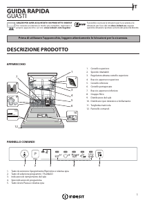 Manuale Indesit DIE 2B19 A S Lavastoviglie