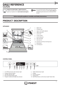 Handleiding Indesit DIC 3B+16 UK Vaatwasser