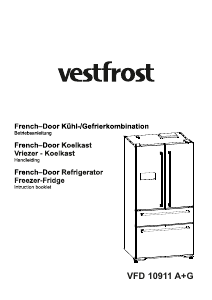 Bruksanvisning Vestfrost VFD 10911 A+G Kyl-frys