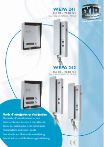 Manual de uso Extel WEPA 242 Intercomunicador
