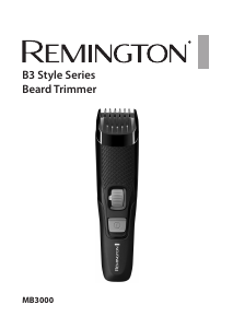 Manual Remington MB3000 Aparador de barba