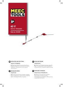 Manual Meec Tools 011-219 Hedgecutter