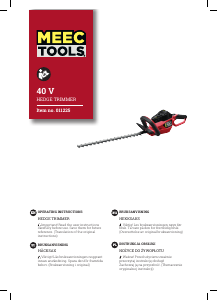 Manual Meec Tools 011-225 Hedgecutter