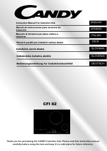 Manual Candy CFI 82 Hob