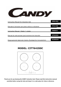 Руководство Candy CITT642SSC Варочная поверхность