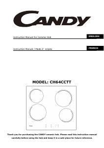 Manual Candy CH64CCTT Hob
