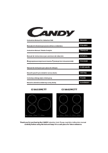 Manual de uso Candy CIS633MCTT Placa