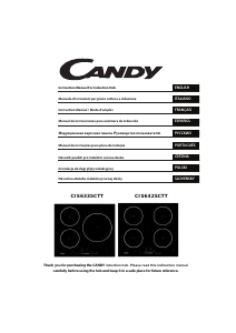 Manuale Candy CIS633SCTT Piano cottura