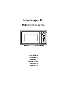 Bruksanvisning Candy DIVO G25CR Mikrovågsugn