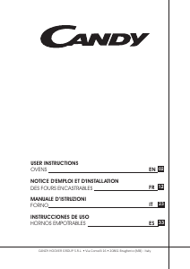 Manuale Candy FCS 201 X/E Forno