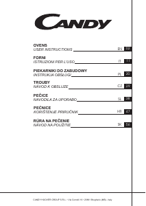 Priručnik Candy FCT625WXL Pećnica