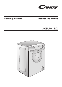 Handleiding Candy AQUA 1042D1/2-80 Wasmachine