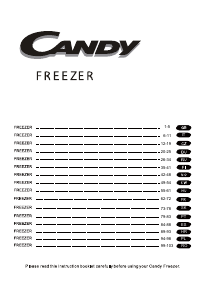 Manual de uso Candy CCTU582WK Congelador