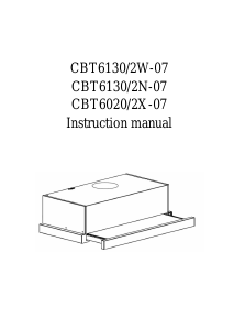 Handleiding Candy CBT6020/2X-07 Afzuigkap