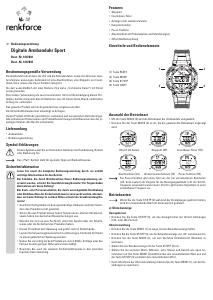 Bedienungsanleitung Renkforce 1007802 Armbanduhr