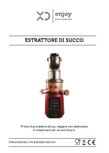 Manuale XD XDZZ823RED Centrifuga