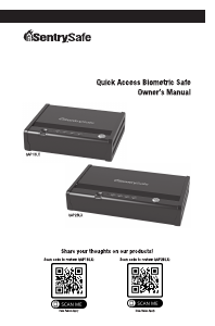 Manual de uso SentrySafe QAP2BLX Caja fuerte