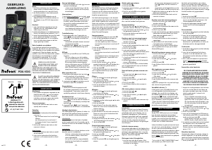 Handleiding Profoon PDX-1530 Draadloze telefoon