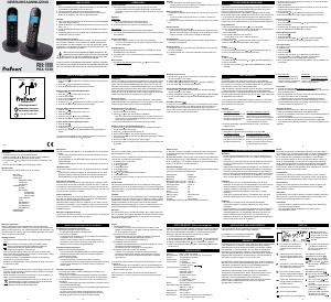 Handleiding Profoon PDX-7300 Draadloze telefoon