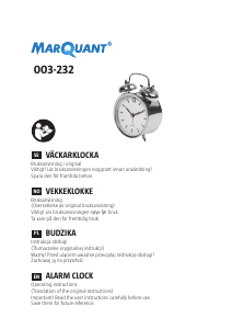 Handleiding MarQuant 003-232 Wekker