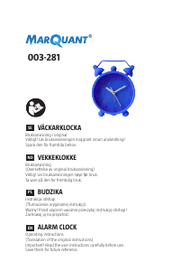 Bruksanvisning MarQuant 003-281 Väckarklocka