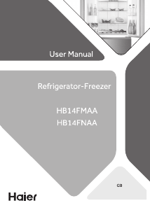 Manual Haier HB14FBAA Frigorífico combinado