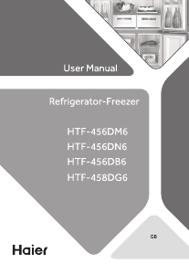 Handleiding Haier HTF-458DG6 Koel-vries combinatie