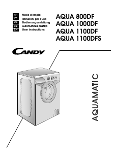 Manuál Candy AQUA 800DF/2-07S Pračka