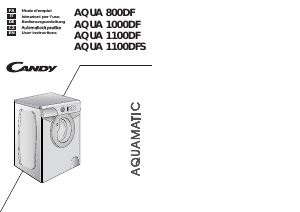 Handleiding Candy AQUA 1100DFS Wasmachine