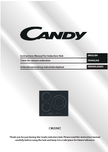 Mode d’emploi Candy CI633MC Table de cuisson