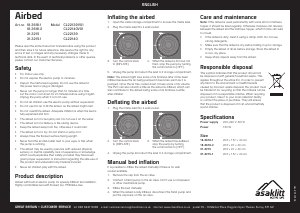 Handleiding Asaklitt CL22140V01 Luchtbed