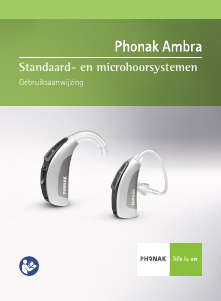 Handleiding Phonak Ambra BTE Hoortoestel