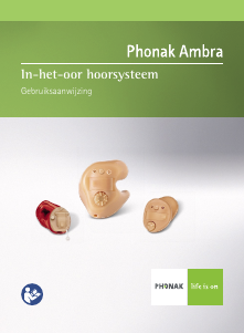 Handleiding Phonak Ambra ITE Hoortoestel