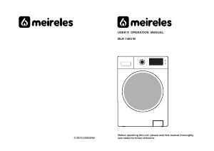 Manual Meireles MLR 1490 W Máquina de lavar roupa