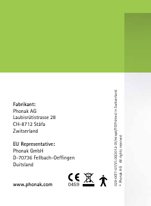 Handleiding Phonak Dalia ITE Hoortoestel