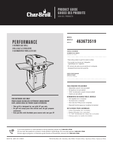 Mode d’emploi Char-Broil 463673519 Performance Barbecue