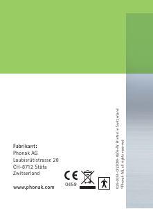 Handleiding Phonak OK!Plus Hoortoestel