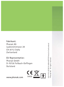 Handleiding Phonak Versata Art ITE Hoortoestel
