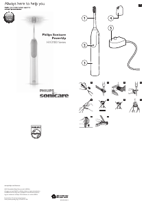 Bedienungsanleitung Philips HX3120 Sonicare PowerUp Elektrozahnbürste