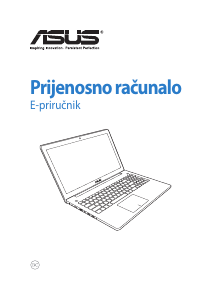 Priručnik Asus N550JA Prijenosno računalo