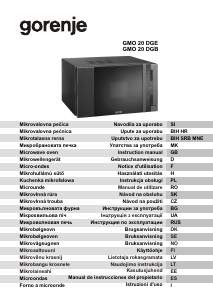 Bruksanvisning Gorenje GMO20DGE Mikrovågsugn