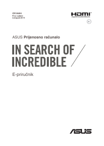 Priručnik Asus X540SA Prijenosno računalo