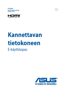 Käyttöohje Asus X556UV Kannettava tietokone