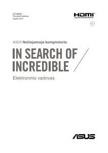 Vadovas Asus X540SC VivoBook Nešiojamasis kompiuteris